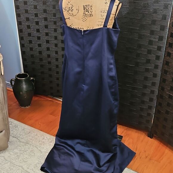 Alex Evenings Navy Blue Women's Maxi Dress Size 18 - Picture 7 of 13